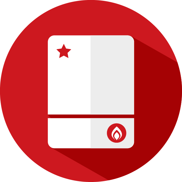 New Boiler Installation - Contact Icon Png Red (625x625)