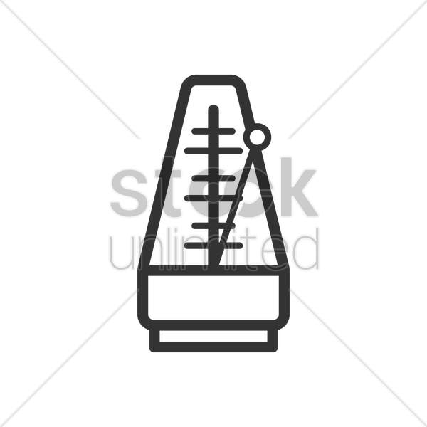 Metronome Vector Image - Vector Graphics (600x600)