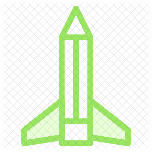 Pencil Rocket Icon - Vector Graphics (512x512)