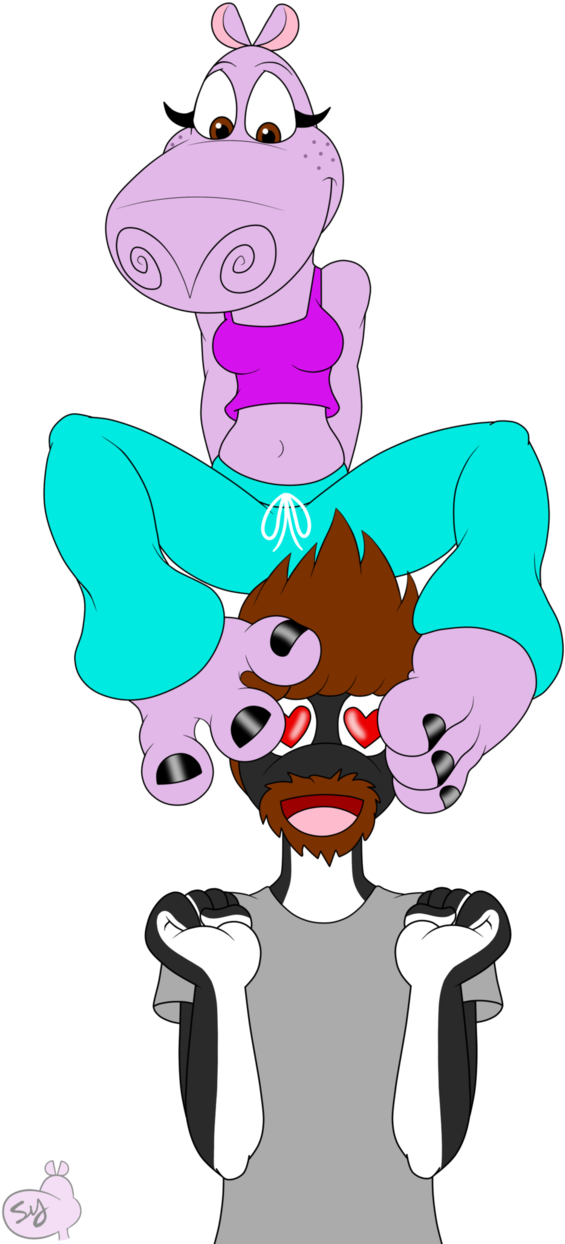 Erboiler Recieves Toes Present By Buddythesketcher - Cartoon (619x1291)