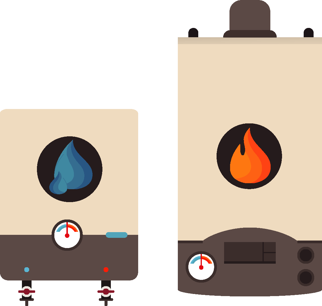 If You Have A Hot Water Storage Cylinder But No Cold - Boiler (1072x1019)