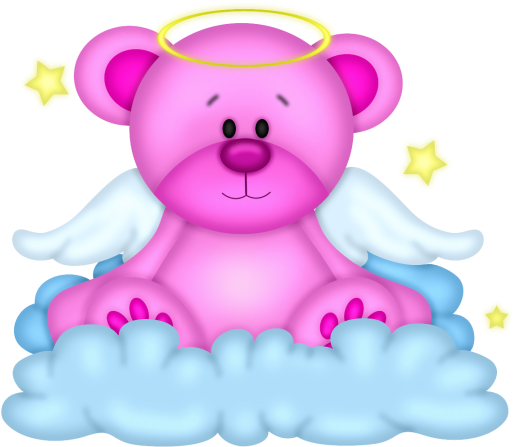 Teddy Bear Clipart Angel - Angel Teddy Bear Clip Art (528x465)