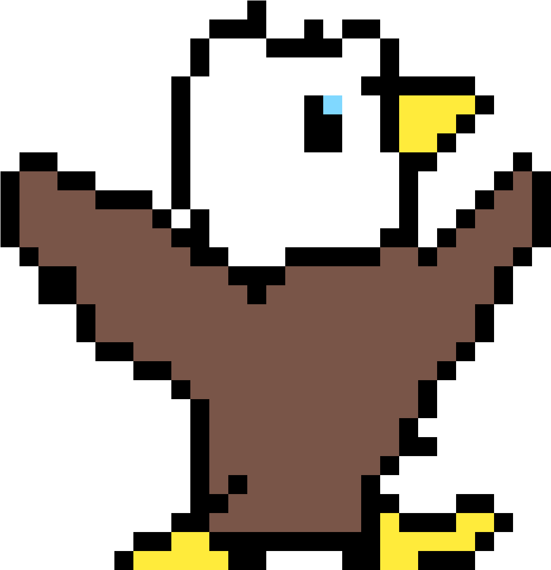 Bald Egale - Planet Pixel Art Png (1184x1184)