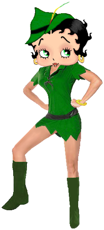 💁muy Hermosa Esta Betty Vestida De Robin Hood🙆🙋 - Betty Boop (261x480)