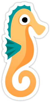 Awesome Sea Horse Clipart Cartoon Seahorses Clipart - Seahorse Cartoon (375x360)