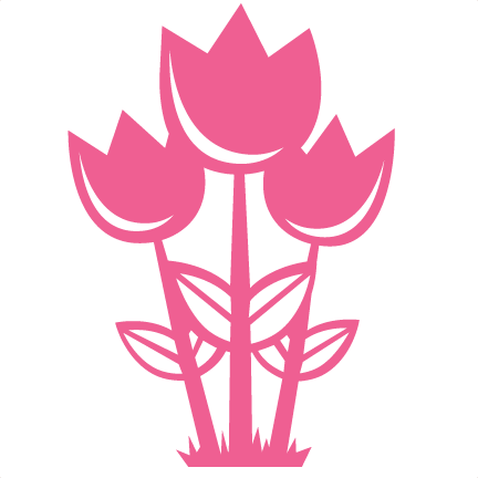 Spring Tulips Svg Scrapbook Cut File Cute Clipart Files - Tulip Svg File (432x432)