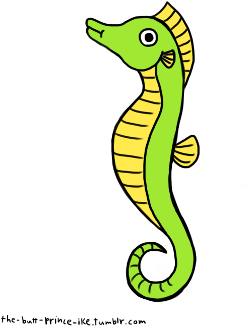 Puzzled Seahorse By Butt Prince Ike - Puzzled Seahorse By Butt Prince Ike (650x700)
