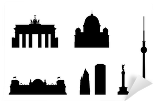 Berlin City Landmarks Isolated Vector Wall Mural • - Landmark (400x400)