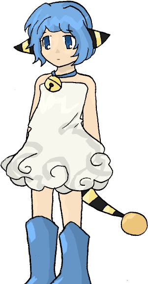 Mareep Gijinka Picture- Fc04 - Turn Into A Girl Pokemon Deviantart (316x589)