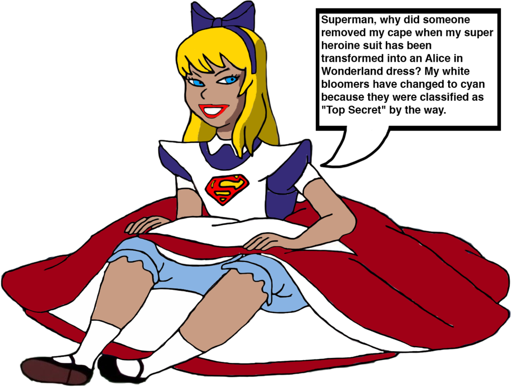 Supergirl As Little Alice By Darthranner83 - Spirit Riding Free Lucky (1024x777)