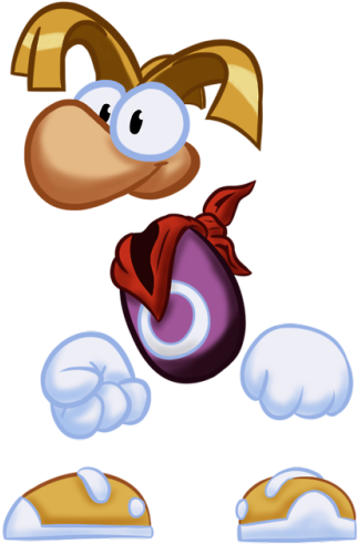 The Classic, Hard As Nails And Kick-ass Cutieboy - Rayman 2 Cancelled Prototype (500x500)
