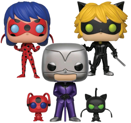 Tales Of Ladybug & Cat Noir - Miraculous Ladybug Pop Figures (550x516)