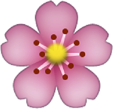 Emoji And Flower Image - Flower Emoji Png (499x463)