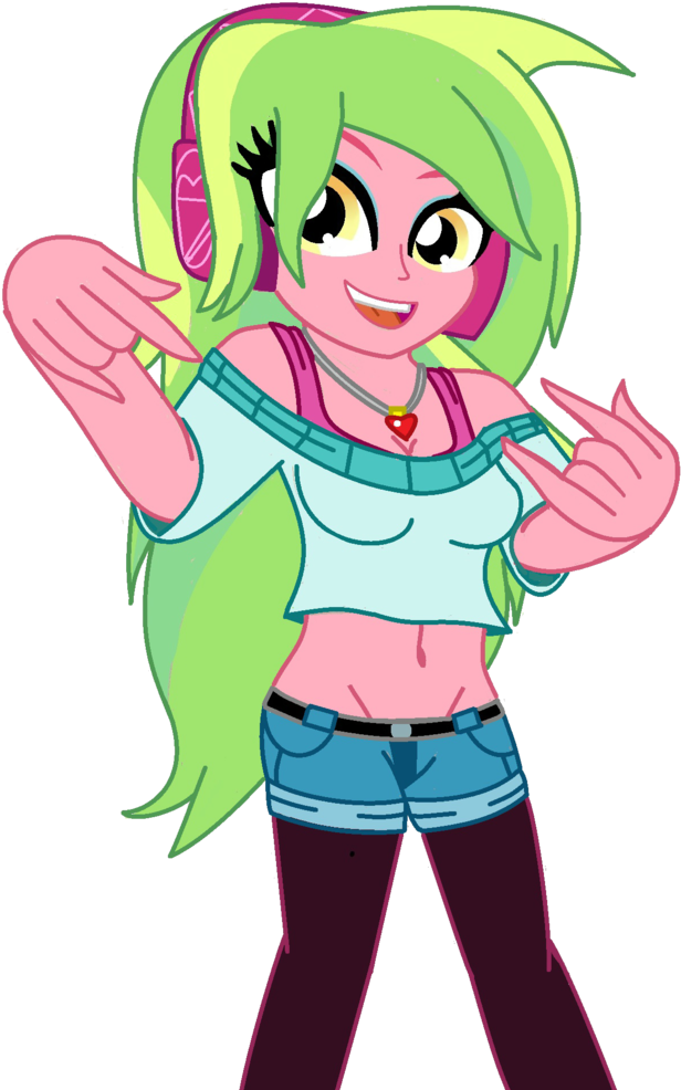 Cbear624, Belly Button, Clothes, Devil Horn , Equestria - Cartoon (690x1024)