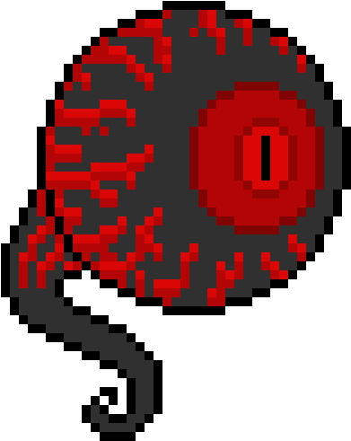 Evil Eye - Evil Eye Pixel Art (590x550)