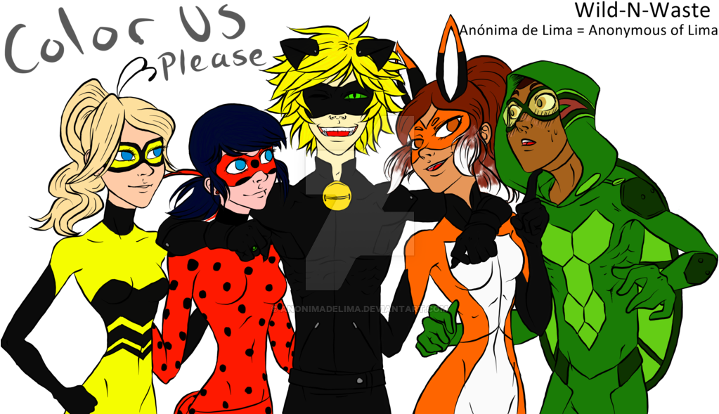Miraculous Ladybug Ml My Colouring Mi Coloreado Miraculous - Cartoon (1023x599)