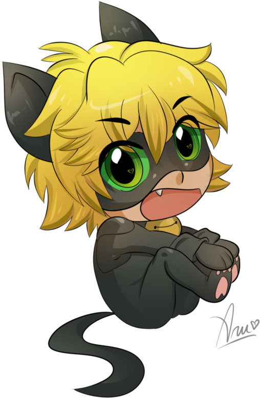 Popular Cat Noir Wallpaper - Ladybug Chibi (894x894)