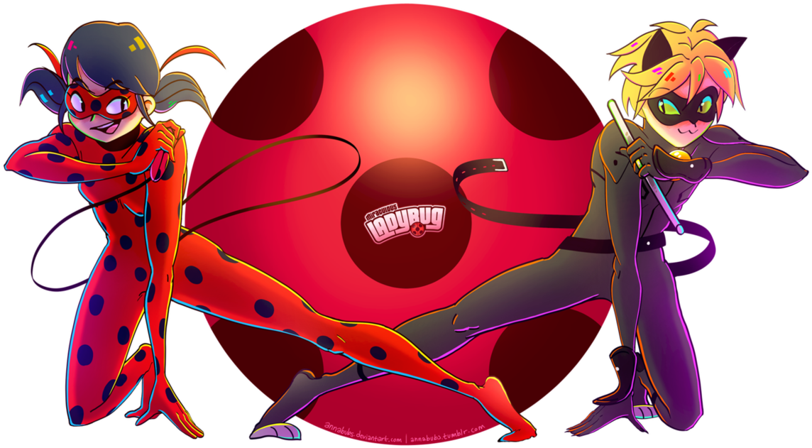 Adrinette Marichat Adrien Agreste Marinette Dupain - دختر کفشدوزکی و پسر گربه ای (1151x694)