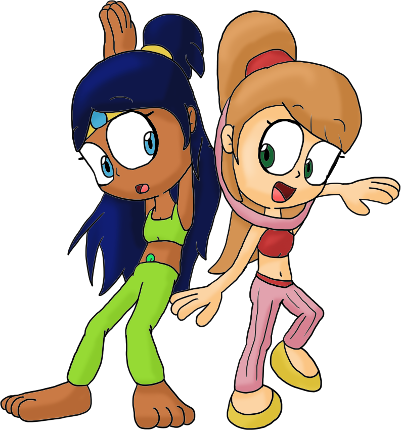 Belly Dancing Duo By Juacoproductionsarts - Cartoon (793x850)