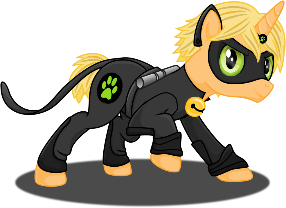 Ponified Cat Noir By Deannaphantom13 Ponified Cat Noir - Mlp Cat Noir (1024x878)