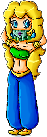 Belly Dancer Peach By Ninpeachlover - Art (400x600)