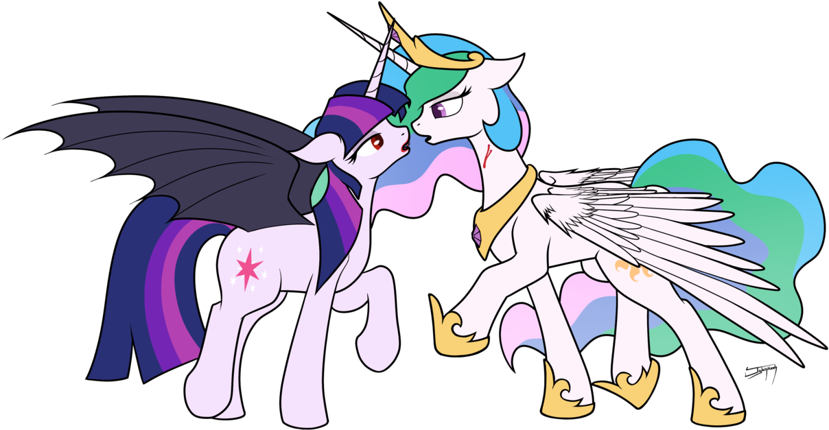 Jykinturah, Bedroom Eyes, Blood, Eye Contact, Floppy - Twilight Sparkle Vampire Pony (1280x704)