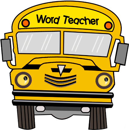 Word Teacher Free Does Not Include Wordlist Storage - Back To School - School Bus Note Cards (450x450)