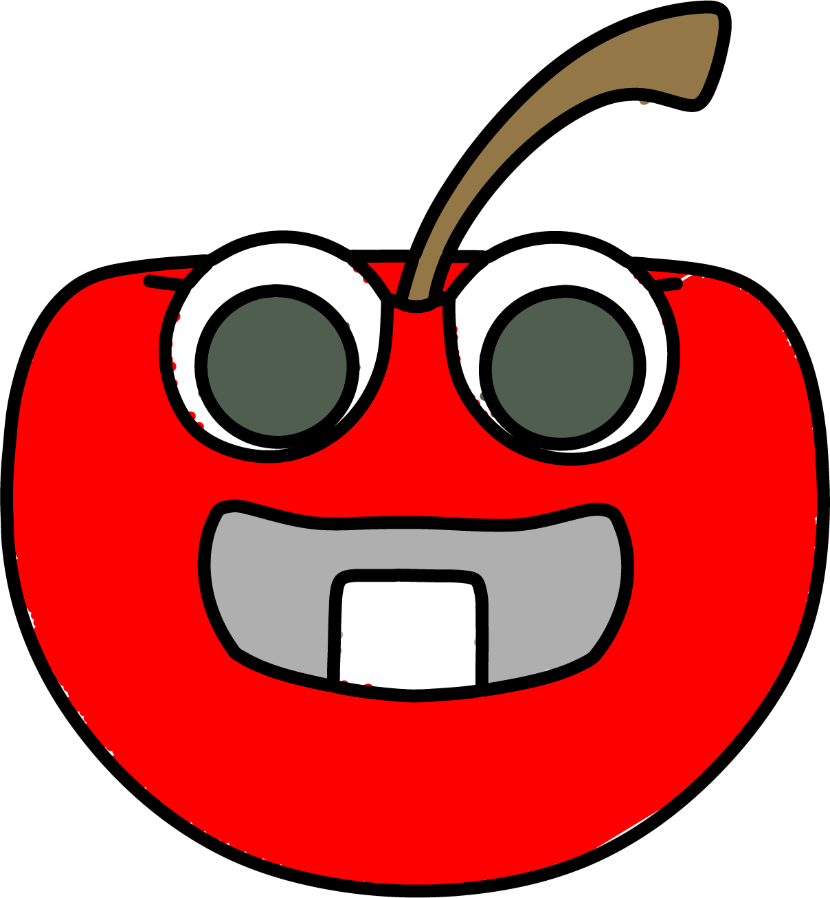 Apple Draw Red Apple Clipart Png - Clip Art (1208x1306)