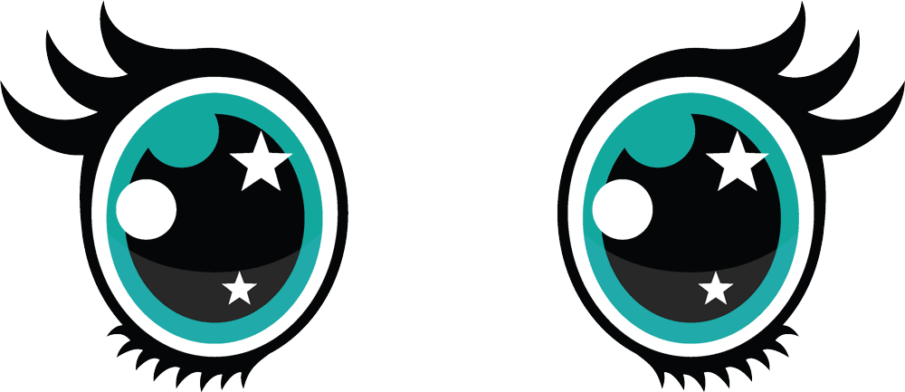 Ojo Kawaii Png - Cute Monster Eyes (1000x433)