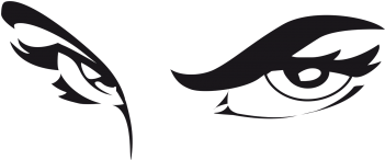 Ojos Penetrantes - Vinilo Decorativo - Red Eyes Rectangle Magnet (350x350)