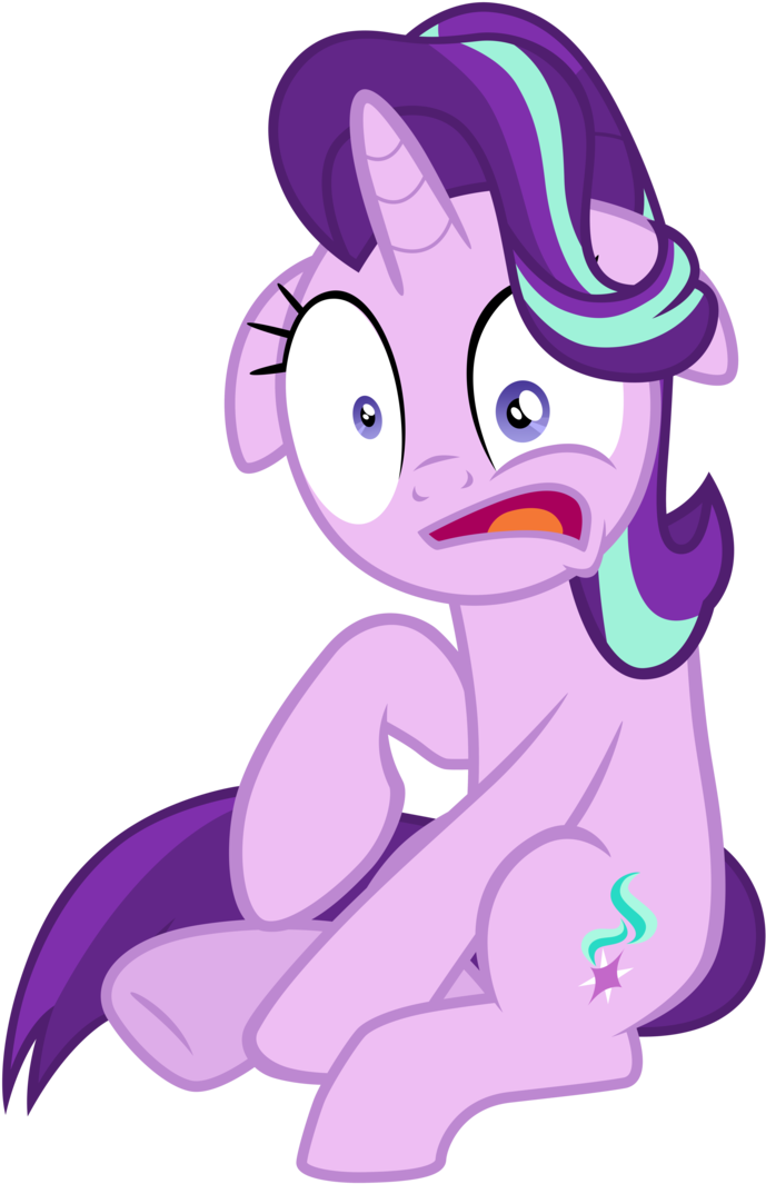 Starlight Glimmer Wakes Up Startled By Tardifice - Starlight Glimmer Face Scared (733x1089)