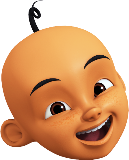 Gambar Kepala Karakter Upin Ipin Format Png - Kepala Upin Ipin Png (464x575)