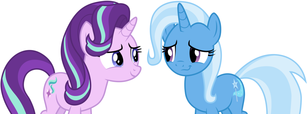 Great Starlight Glimmer And Trixie By Cloudyglow With - My Little Pony: Friendship Is Magic (1024x383)