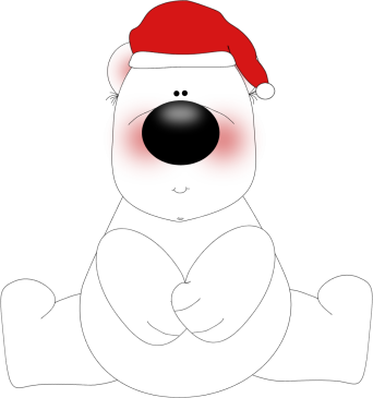 Awesome Cute Computer Backgrounds White Christmas Bear Christmas Polar Bear Clipart 342x365 Png Clipart Download