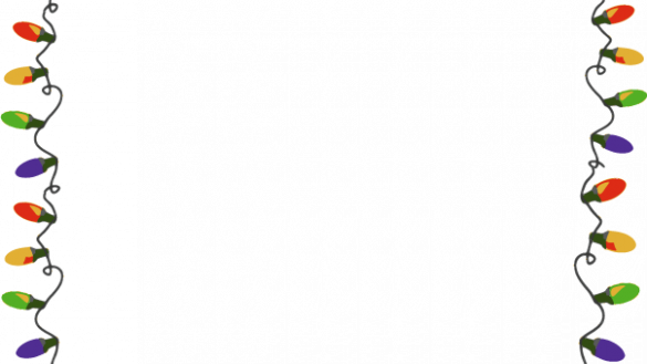 Lovely Design Christmas Lights Frame Window Border - Christmas Lights Border (585x329)