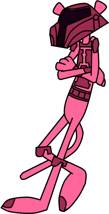 Pink Panther Mandalorian By Mirtagevfett - Pink Panther Star Wars (720x929)