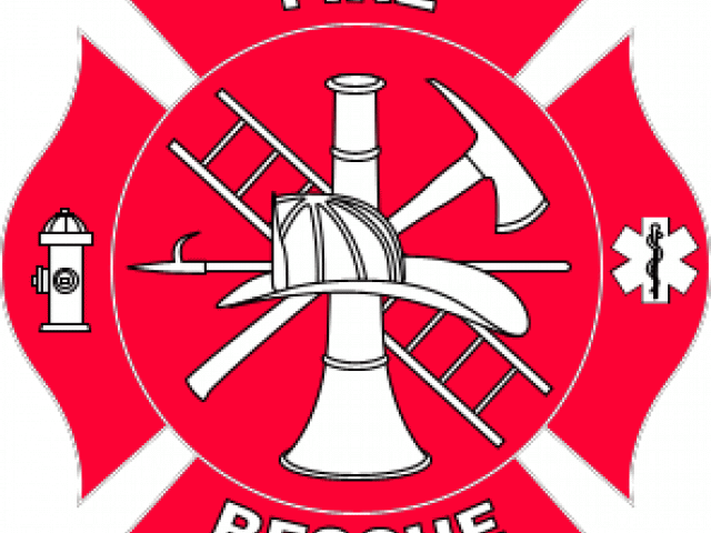 Fire Helmet Clipart - Fire Rescue Logo Vector (640x480)
