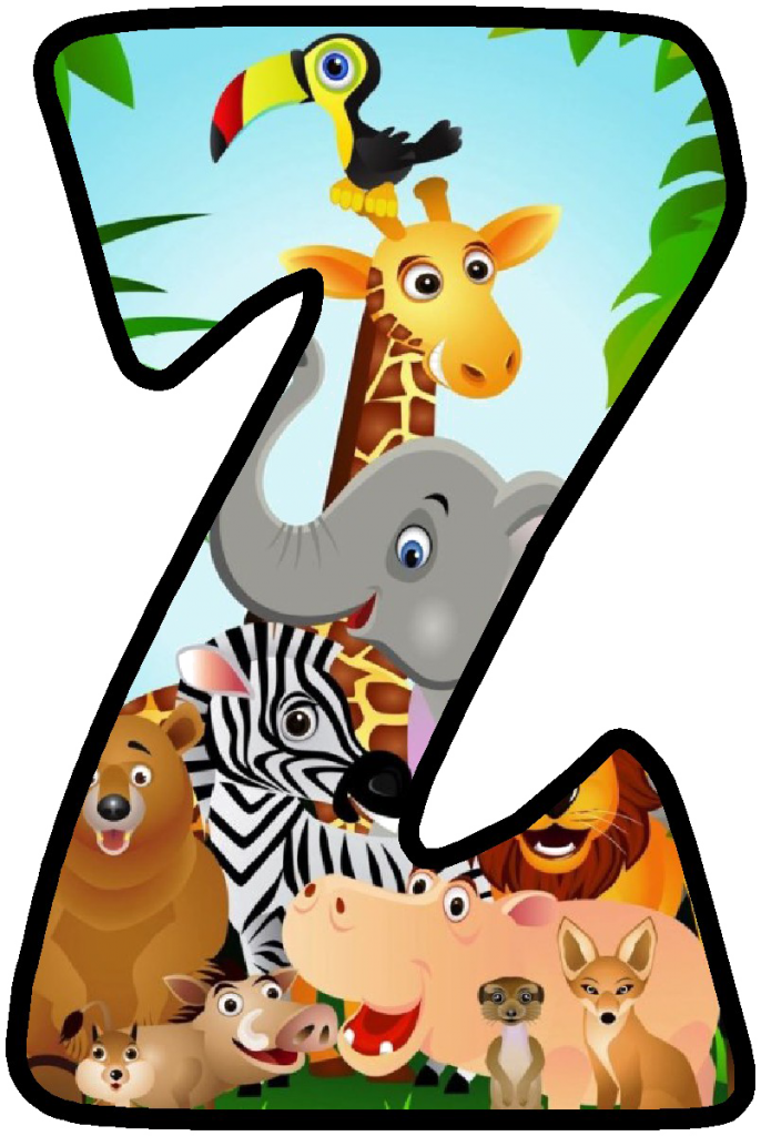 Jungle Safari Transparent Image - Letras Safari Para Imprimir (686x1024)