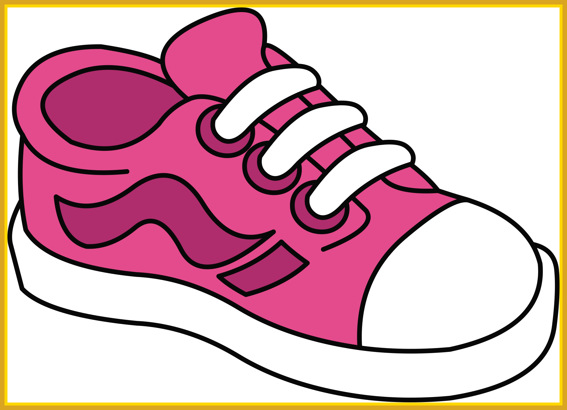 Shoes Clipart Pair Of Shoes Clipart Fascinating Tenis - Yellow Shoes Clipart (1920x1390)