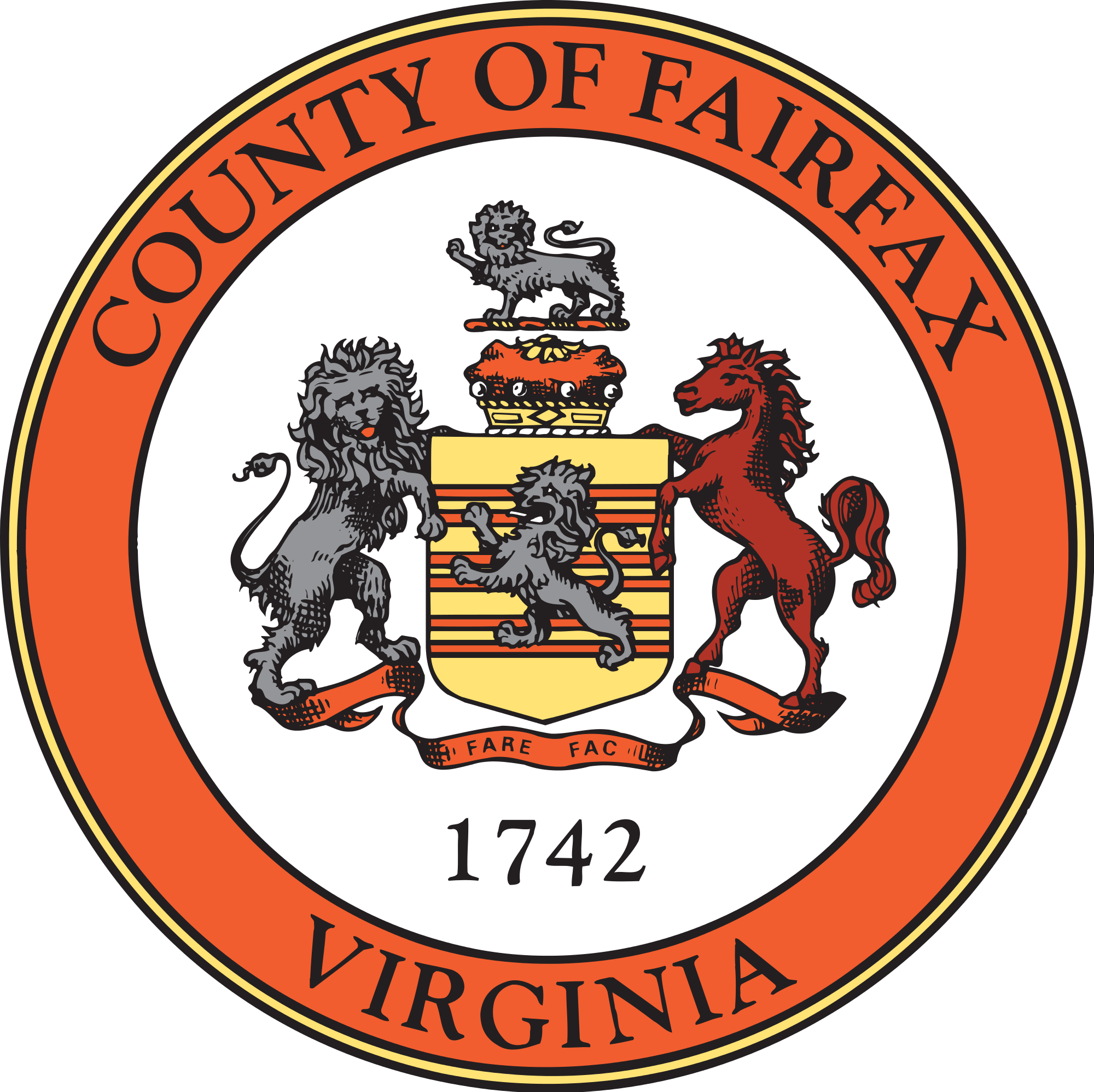 Collection Of Fire Department Logo Vector - Fairfax County Virginia Logo (2000x1995)
