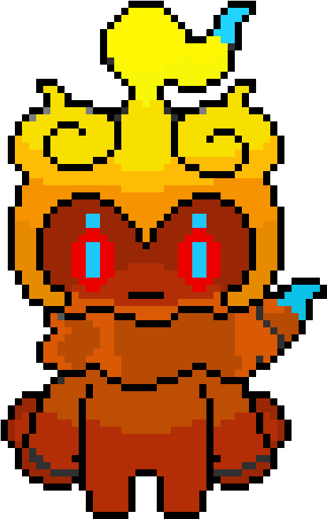 Fire Marshadow - Pixel Art (540x770)