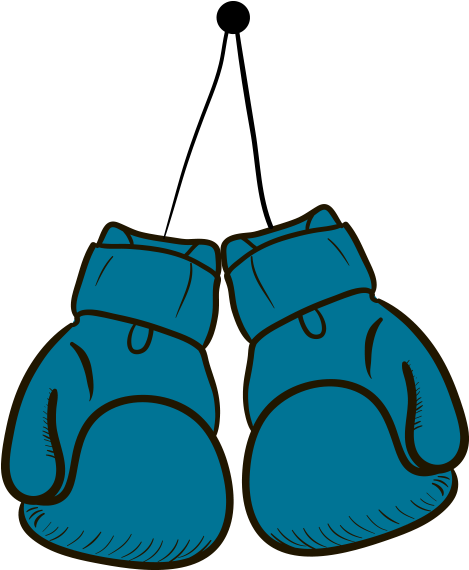 Outcome - Blue Boxing Gloves Clipart.