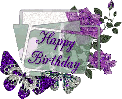Happy Birthday, Guardianangel, And Thank You Once Again - Glitter Gif Happy Birthday (400x325)