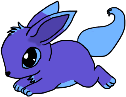 Lavender Bounds Up To You, And Sits At Your Feet, She - Cartoon (550x550)