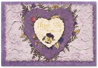 Birch Heart Thank You Cards Image - Heart (375x375)