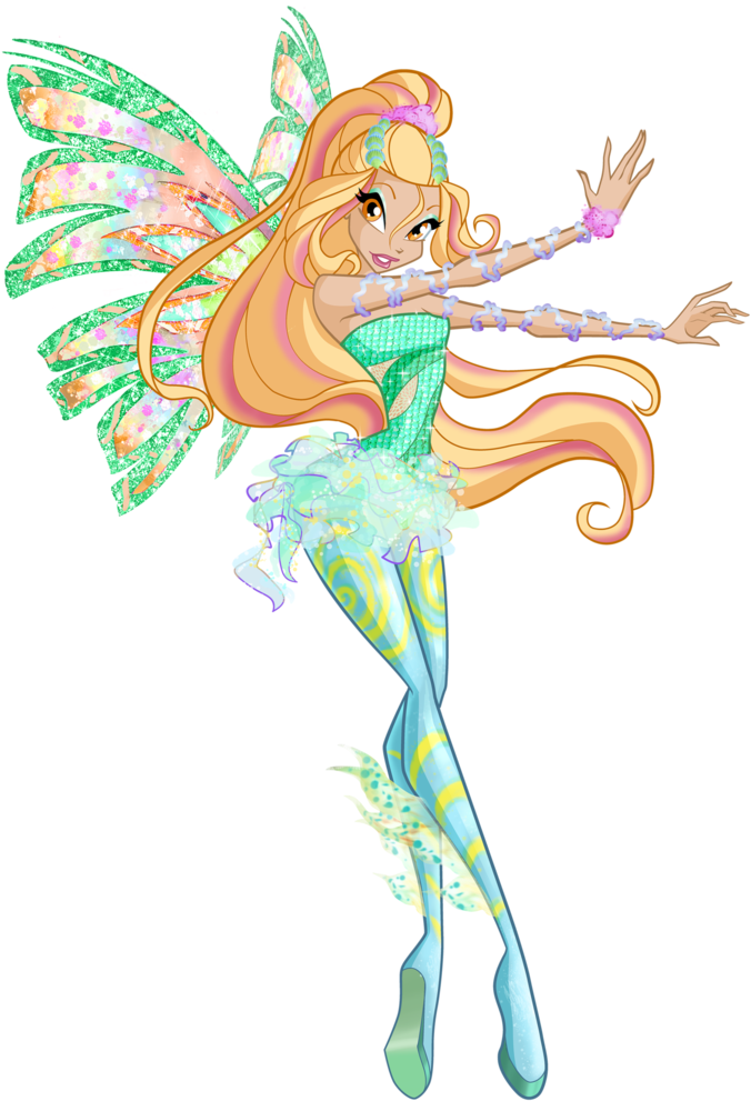 Winx Club Daphne Enchantix - Winx Club Daphne Sirenix (736x1085)