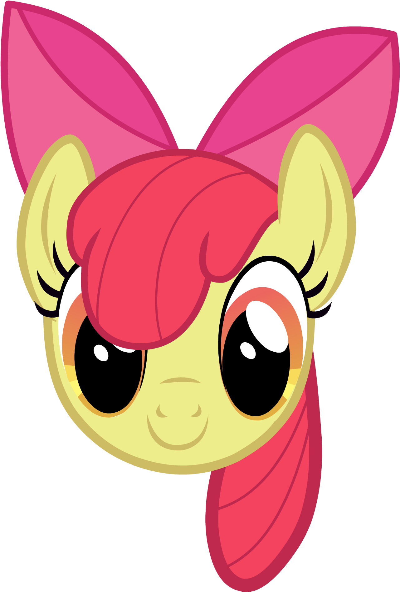 Applebloom Headshot - My Little Pony Head Shots (1745x2356)