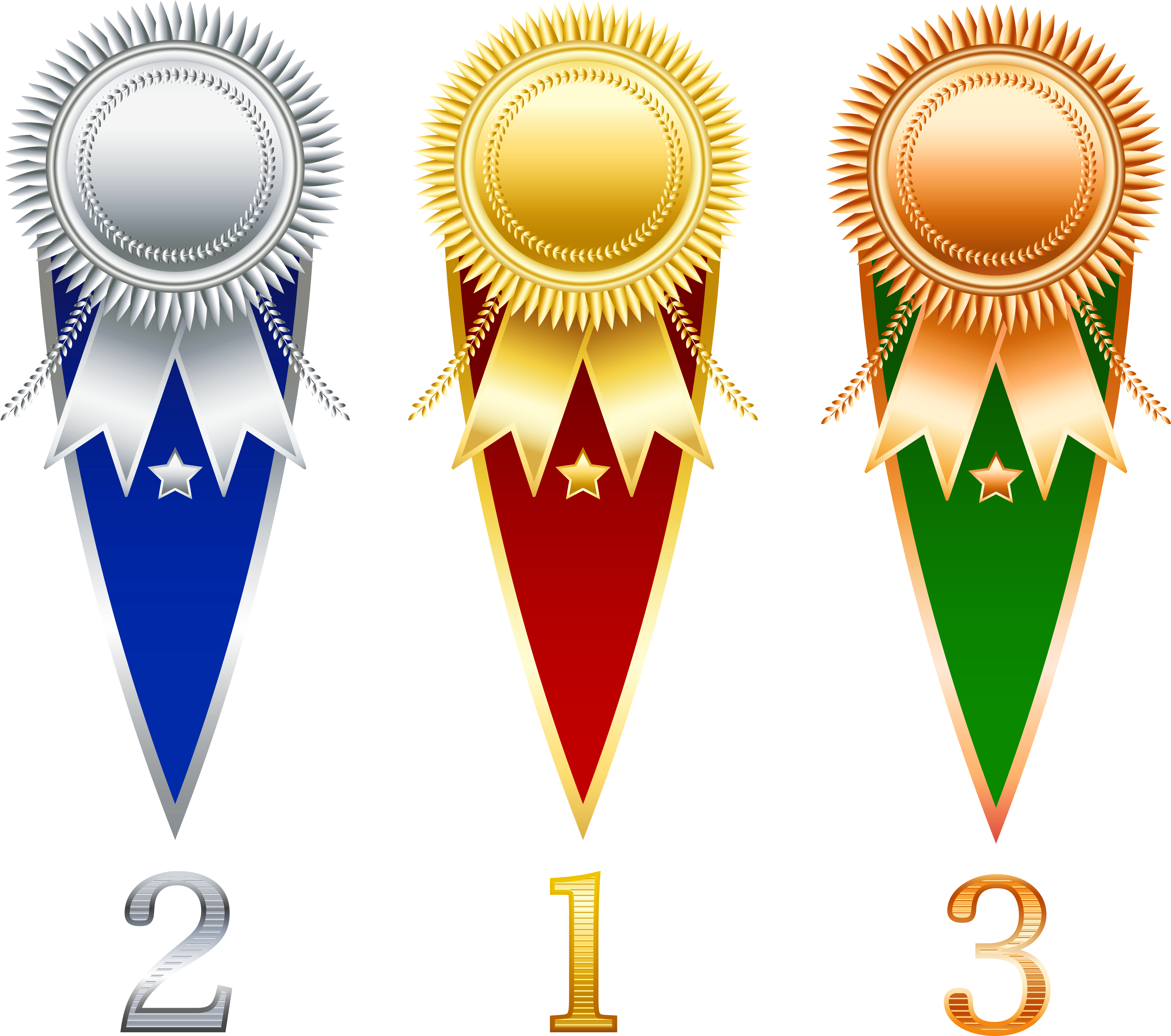 Rosette Prize Set Transparent Png Clipart - Prize Png (6088x5144)
