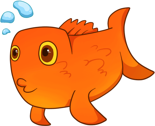Goldfish - Golden Fish Animated Gif (550x450)