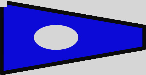 Nautical Signal Flag Clip Art At Clker Signal Flag - Flag (600x308)